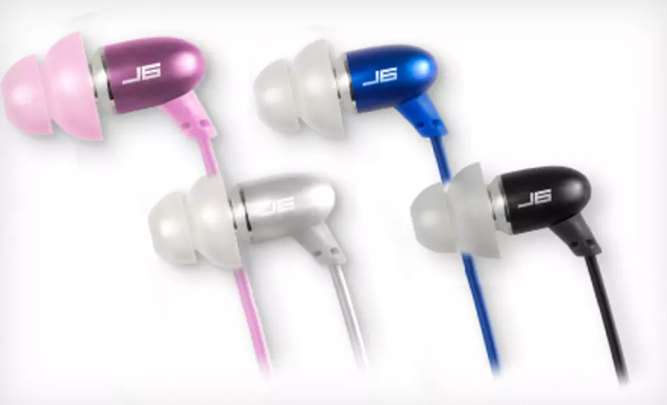 $29 for JLab Earbuds with Hands-Free Microphone in Black, Blue, Pink, or Silver ($89.95 List Price). Free Shipping. - Primary Image