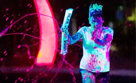 $30 for Neon Splash Dash 5K Race with T-shirt and Afterparty on Saturday, August 10, at 8 p.m. ($59.95 Value) - Primary Image