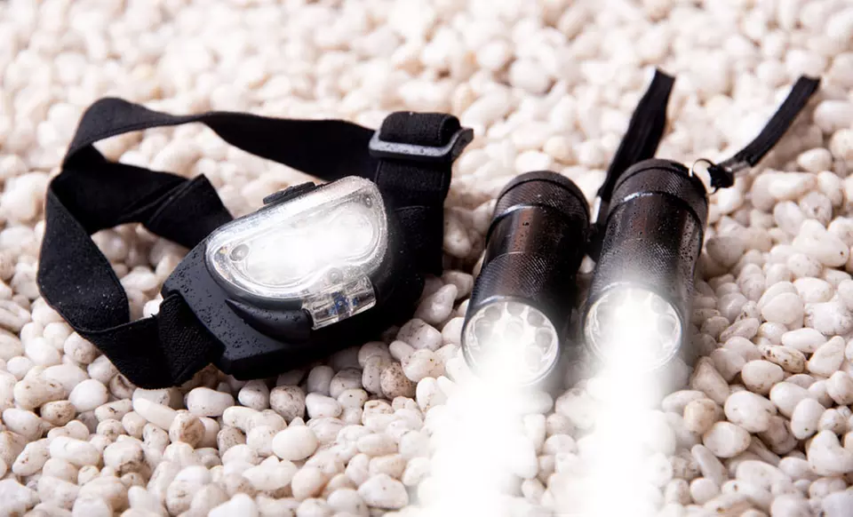 LED Headlamp and Flashlight Set - Primary Image