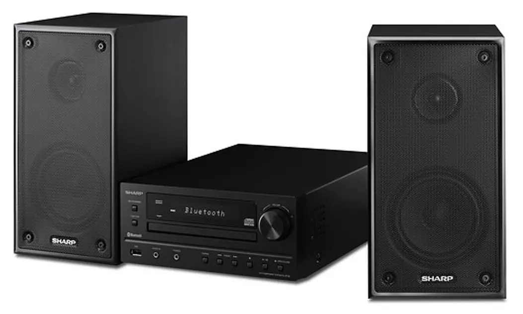 Sharp Hi-Fi Component System with 2-Channel Speakers and Bluetooth Capability - Second Medium