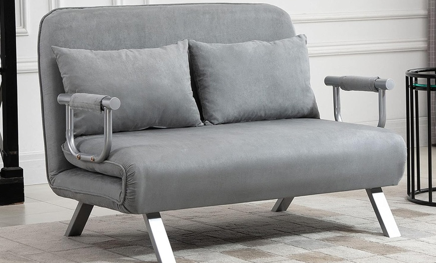 Image 1: Two-Seater Sofa Bed