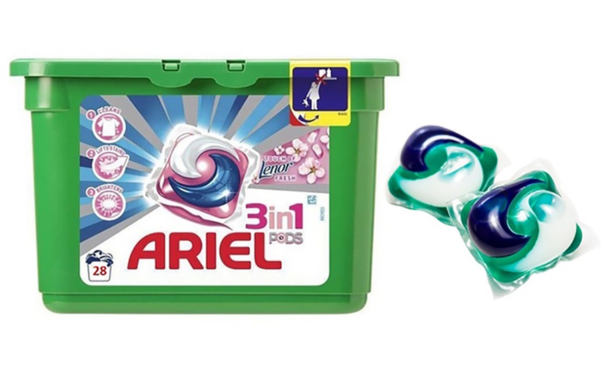 Image 1: Ariel Three-in-One Washing Pods