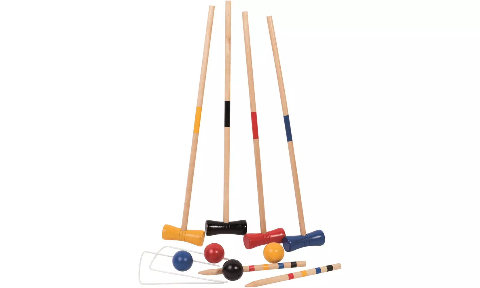 Jeux de plein air, set de cricket en bois, 4 joueurs - Primary Image