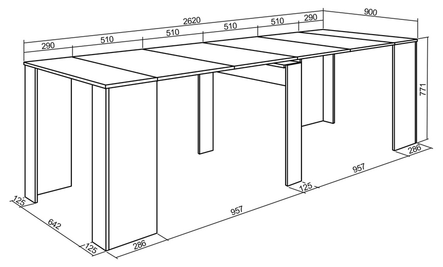 Image 38: Table console extensible "Skraut Home"