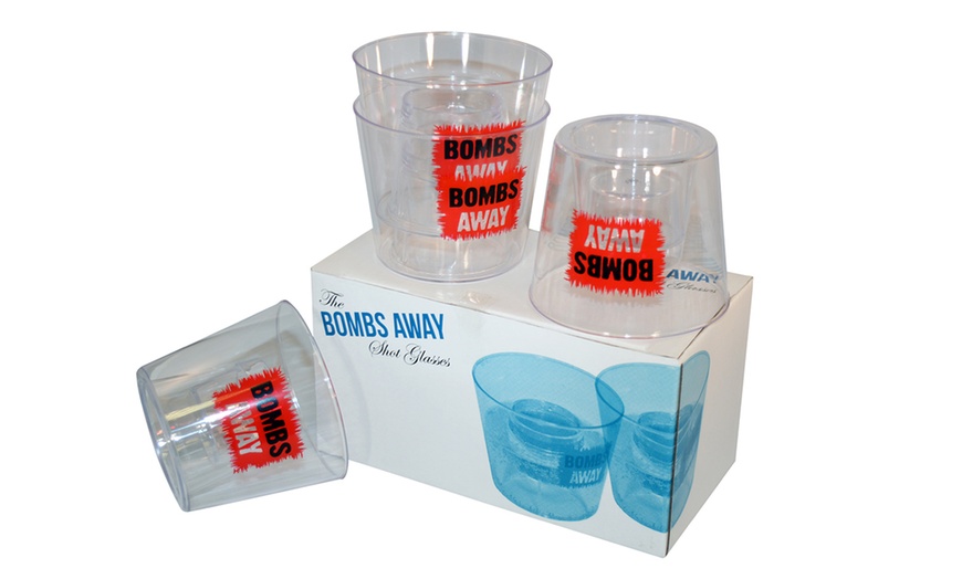 Image 1: Set of 4 Reusable Jager Bomb Cups