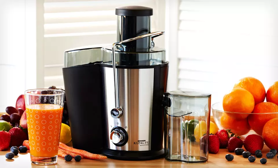 $54.99 for a Cookinex Stainless-Steel 700-Watt 2-Speed Ultimate Power Juicer ($149 List Price). Free Shipping & Returns. - Primary Image