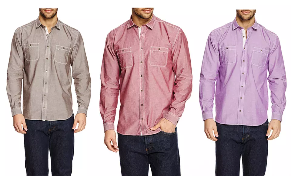 Scott James Men's Long-Sleeve Button-Up Shirts | Brought to You by ideel - Primary Image