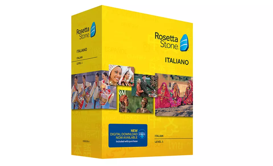 Rosetta Stone Level 1–4 in English or French - Second Medium