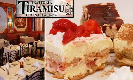 $15 for $35 Worth of Authentic Italian Cuisine and Drinks at Trattoria Tiramisu  - Primary Image