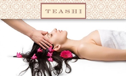 $45 for a Restorative Massage at Teashi (Up to $100 Value) - Primary Image