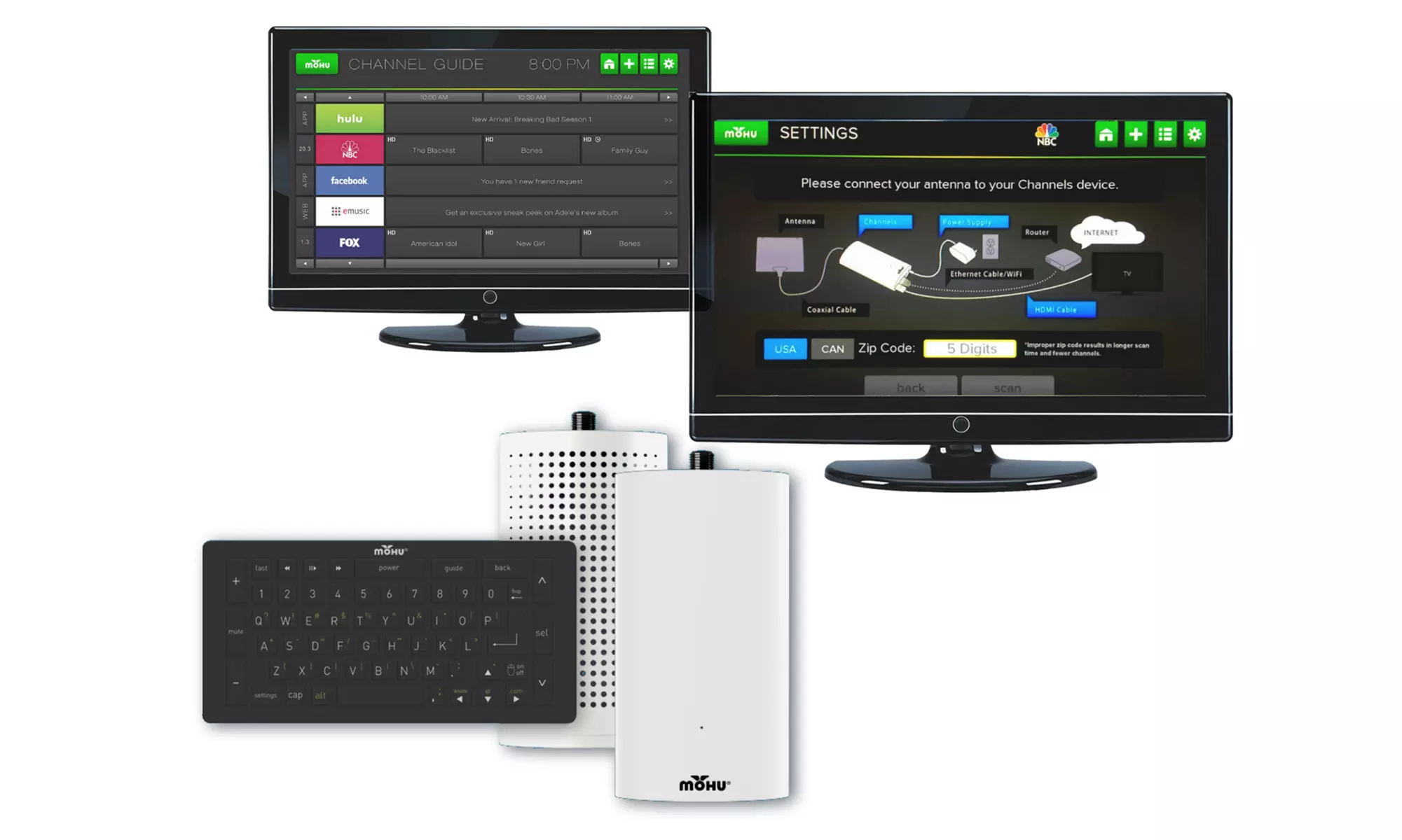 Mohu 1080p HDTV Streaming Media and App Box - Primary Image