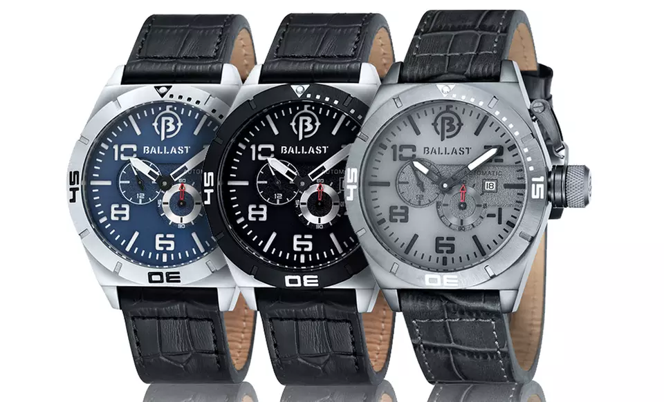 Ballast Amphion Men's Automatic Leather-Strap Watch - Primary Image