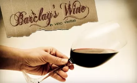 $25 for $75 Worth of Wine from Barclay's Wine - Primary Image