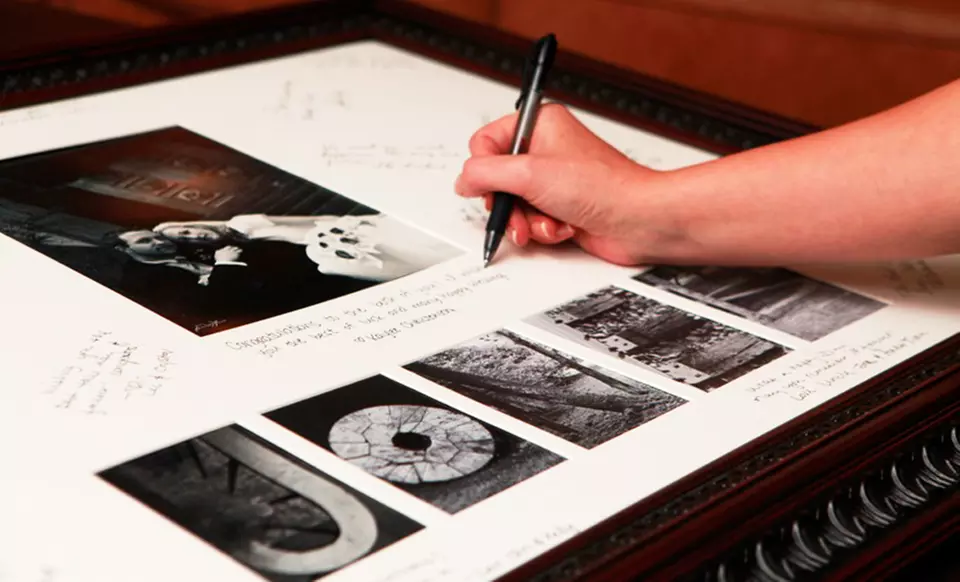 Personalized Photo Signature Board from Frame The Alphabet - Primary Image