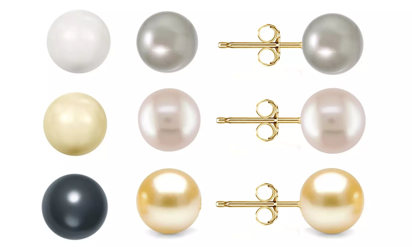 Swarovski Elements Pearls with Solid 14K Gold Backings - Primary Image