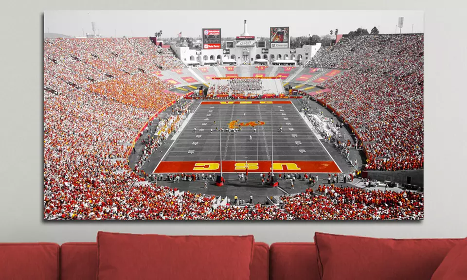 40"x22" Touch of Color College Football Stadiums on Gallery-Wrapped Canvas - Primary Image