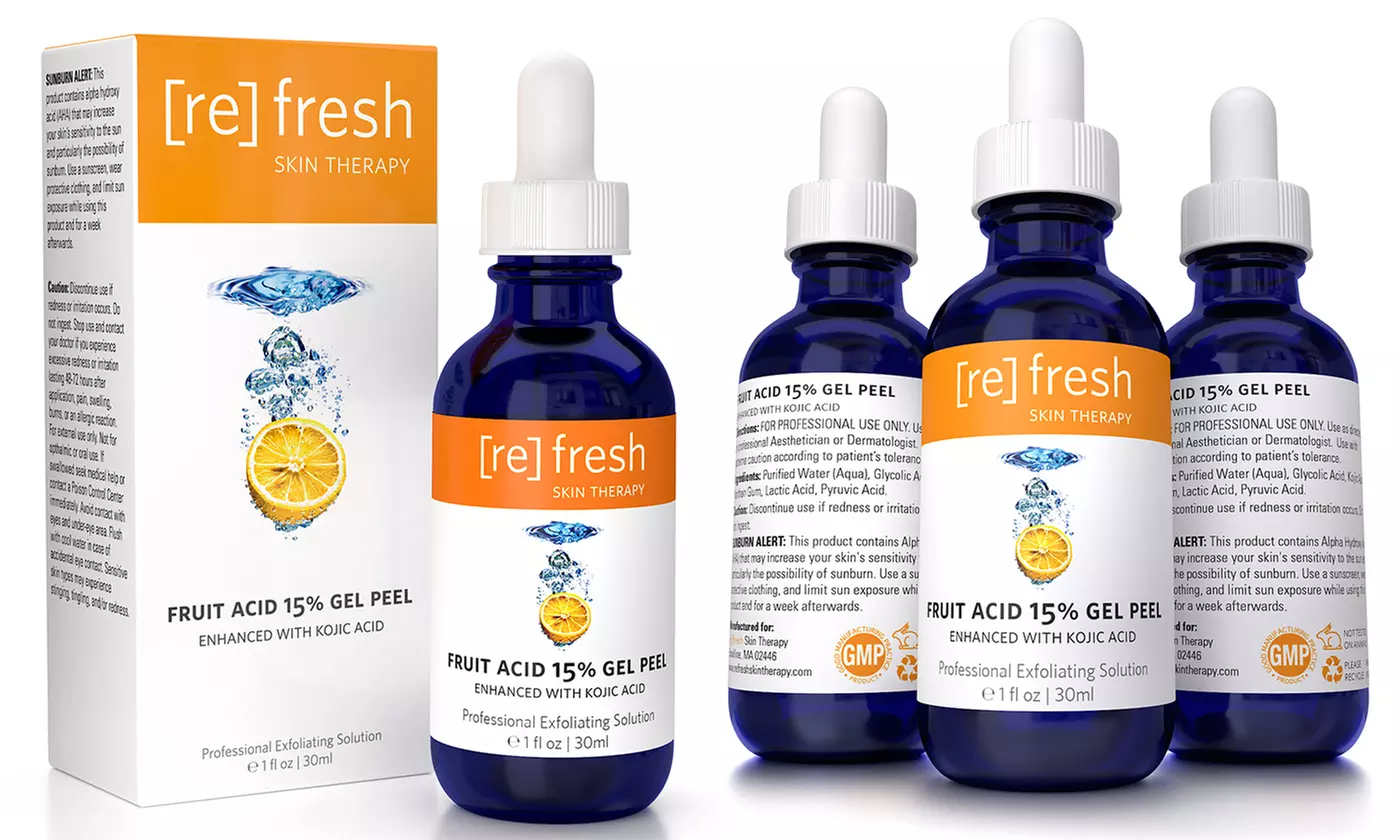 Refresh Skin Therapy Fruit Acid Gel Facial Exfoliating Peel - Primary Image