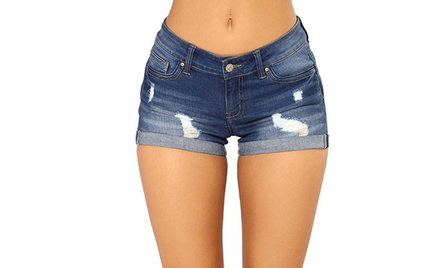 Image 4: Shorts en denim avec ourlets