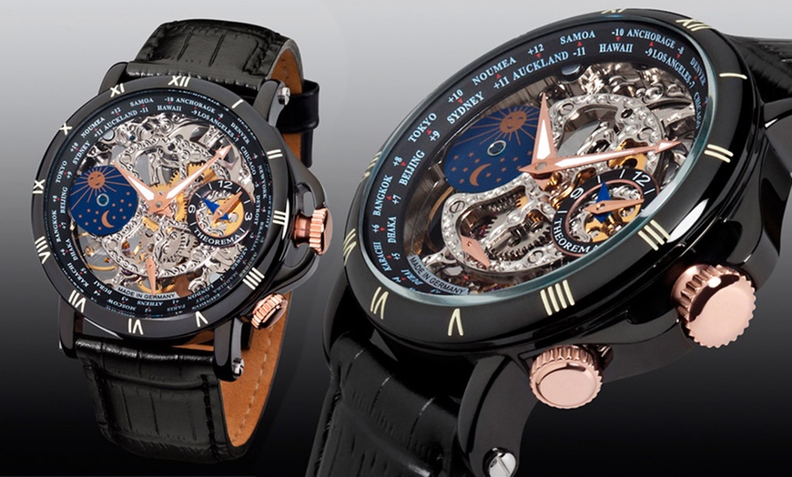 Image 3: Men's Diamond Mechanical Watches