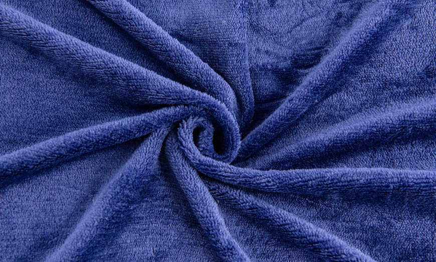 Image 13: Double Thickened Sherpa Fleece Soft Reversible Blanket 