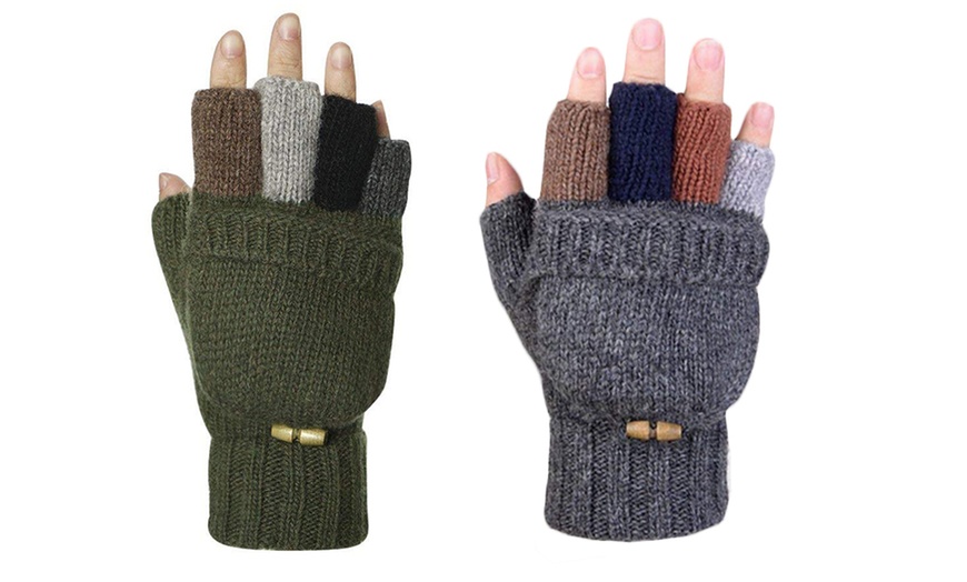 Image 8: Thermal Fingerless Gloves