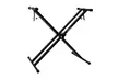 ChromaCast Double-Braced X-Style Pro Series Keyboard Stand with Locking Straps or 2-Tier Keyboard Stand Adapter - Second Medium