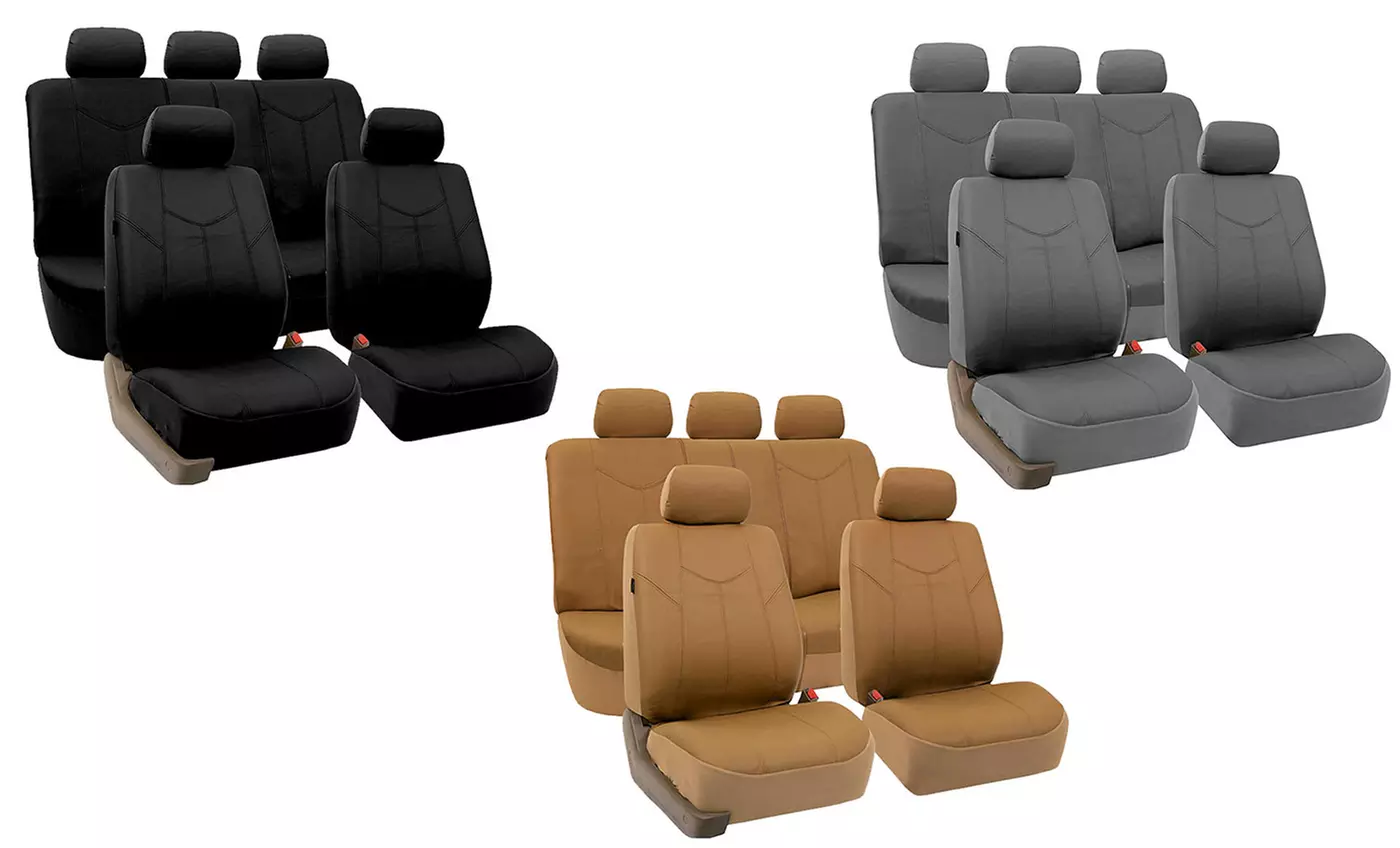 Faux-Leather Car-Seat Covers - Primary Image