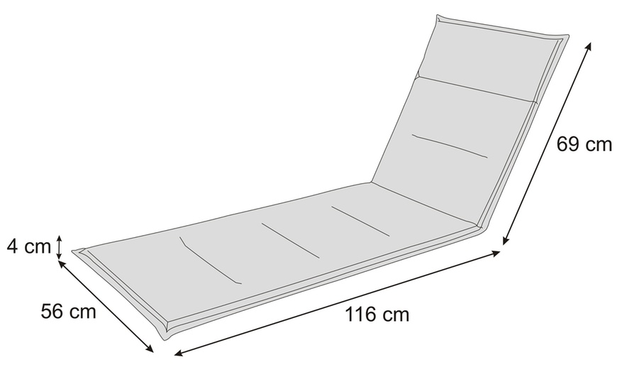 Image 48: Kussen 'Oliver' voor ligstoel