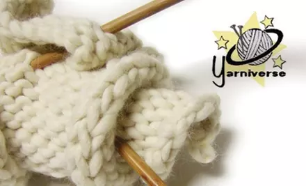$10 for Two Beginner Knitting Classes at Yarniverse - Primary Image
