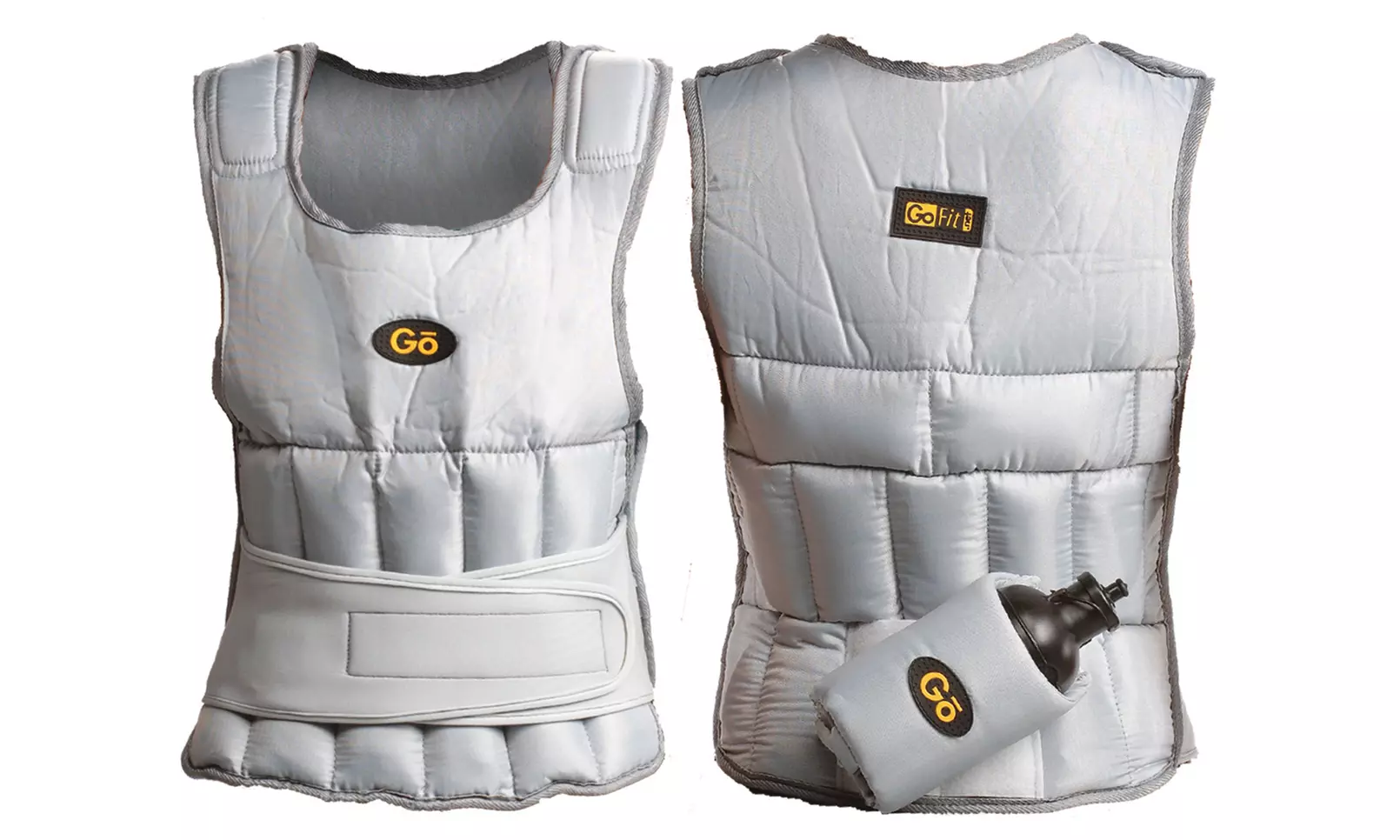 GoFit Adjustable Weighted Walking Vest with Removable Water Bottle Holder - Primary Image