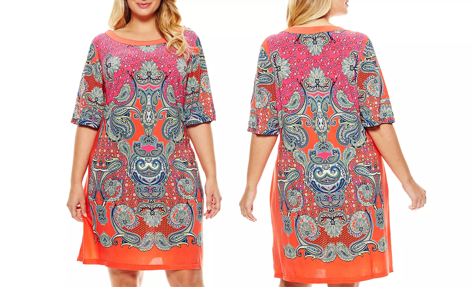 Mlle Gabrielle Plus-Size Shift Dresses | Brought to You by ideel - Second Medium