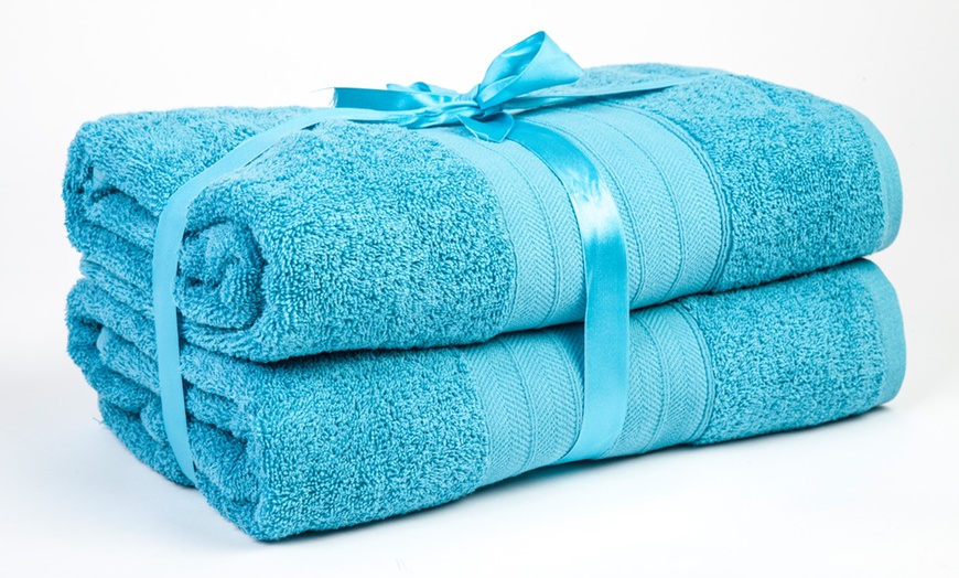 Image 9: Egyptian Cotton Bath Sheet Bale