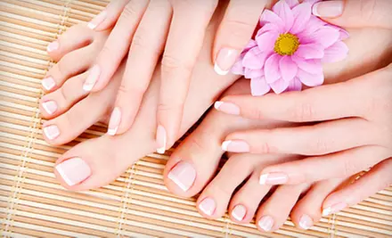 $32 for a Manicure and Pedicure at Somi's Hair Design & Nails (Up to $70 Value) - Primary Image