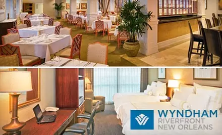 $89 for One-Night Stay at the Wyndham Riverfront New Orleans with $20 Dining Credit  - Primary Image