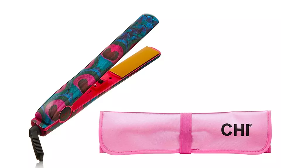 CHI Pink Peacock 1" Straightener and Free Thermal Mat - Primary Image