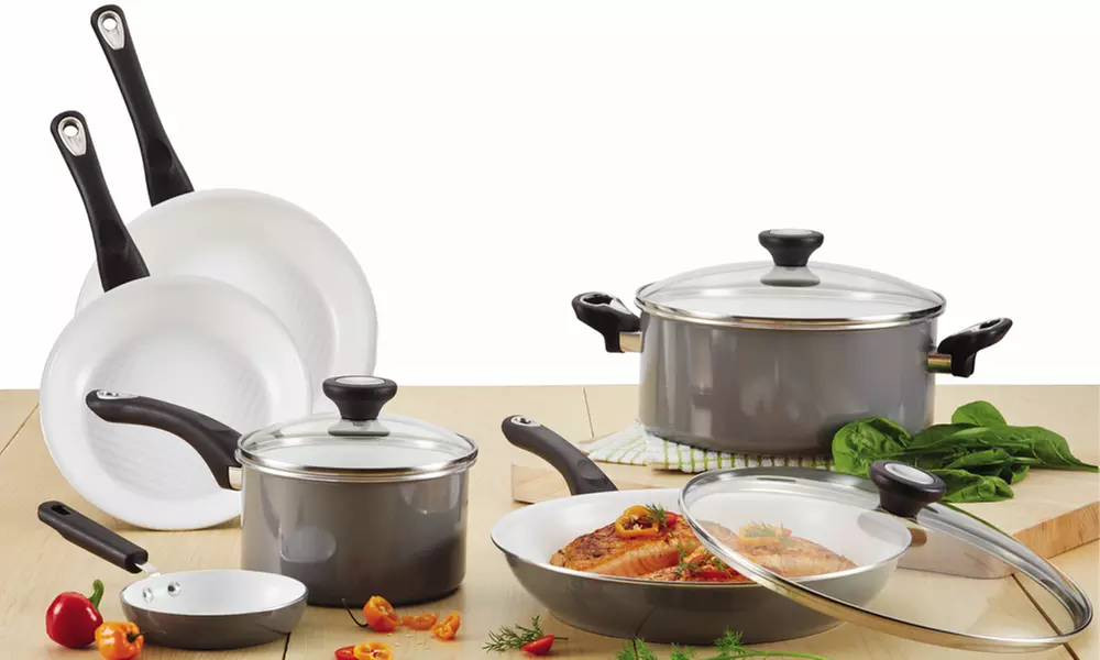Farberware purECOok Ceramic Nonstick Cookware Set (12-Piece) - Second Medium
