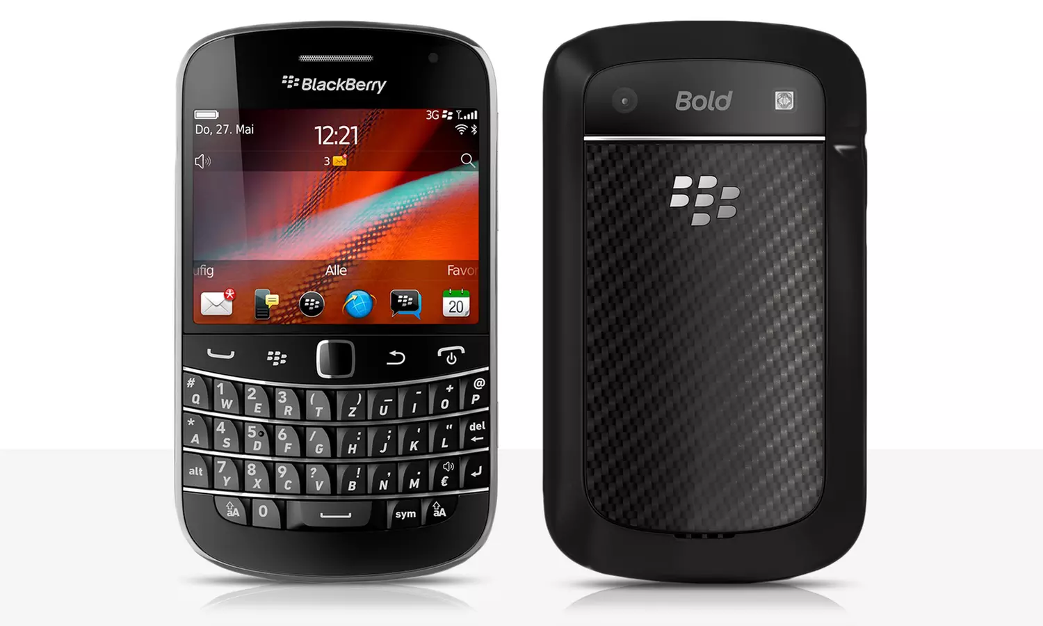 BlackBerry Bold 9900 (refurbished*) mit 4 GB Memory-Card, QWERTZ-Tastatur u. 2,8 Zoll-Bildschirm inkl. Versand für 189 € - Primary Image