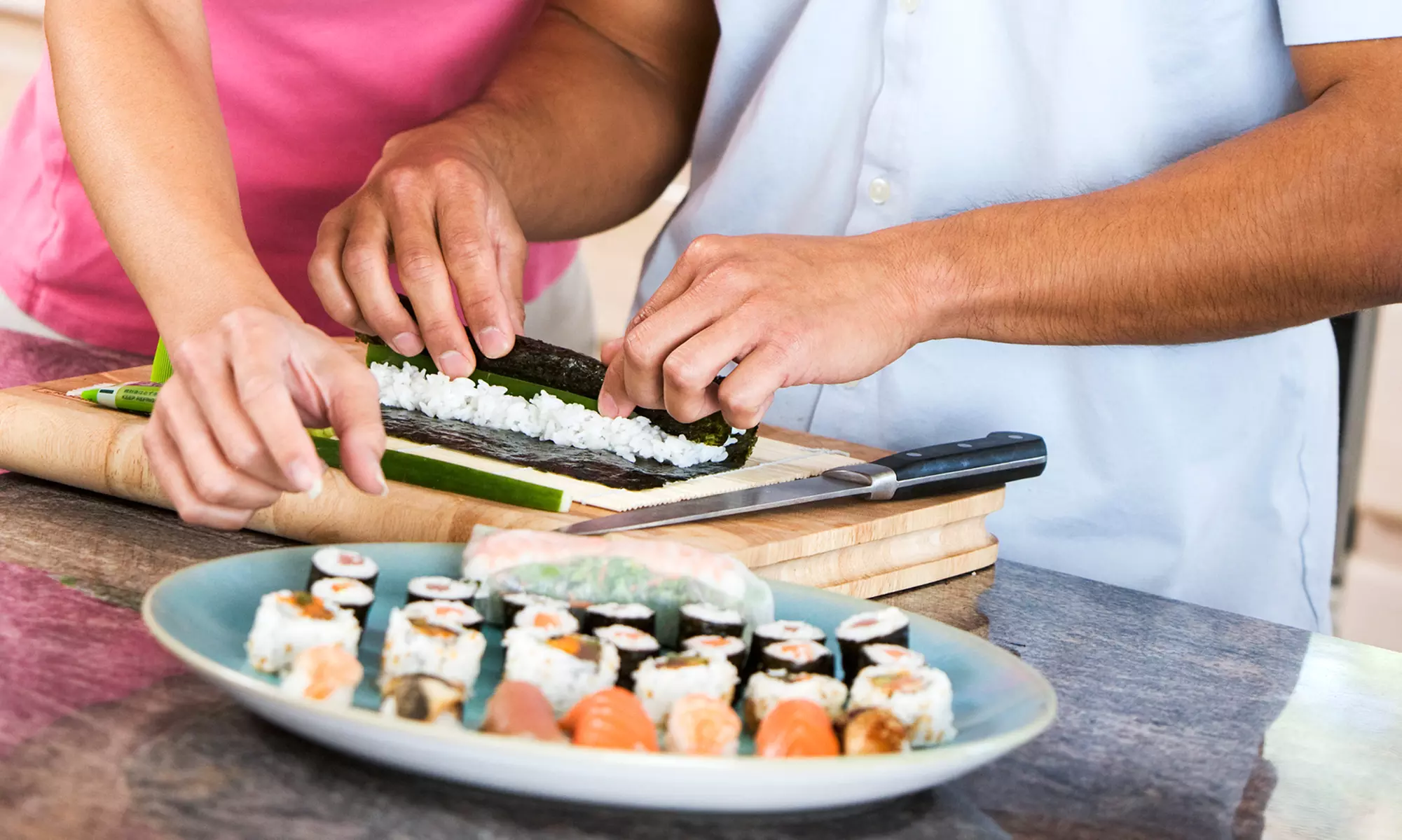 "Roll with Beginners" Sushi-Making Class for One or Two at Ohba Sushi of Houston (Up to 64% Off)   - Primary Image