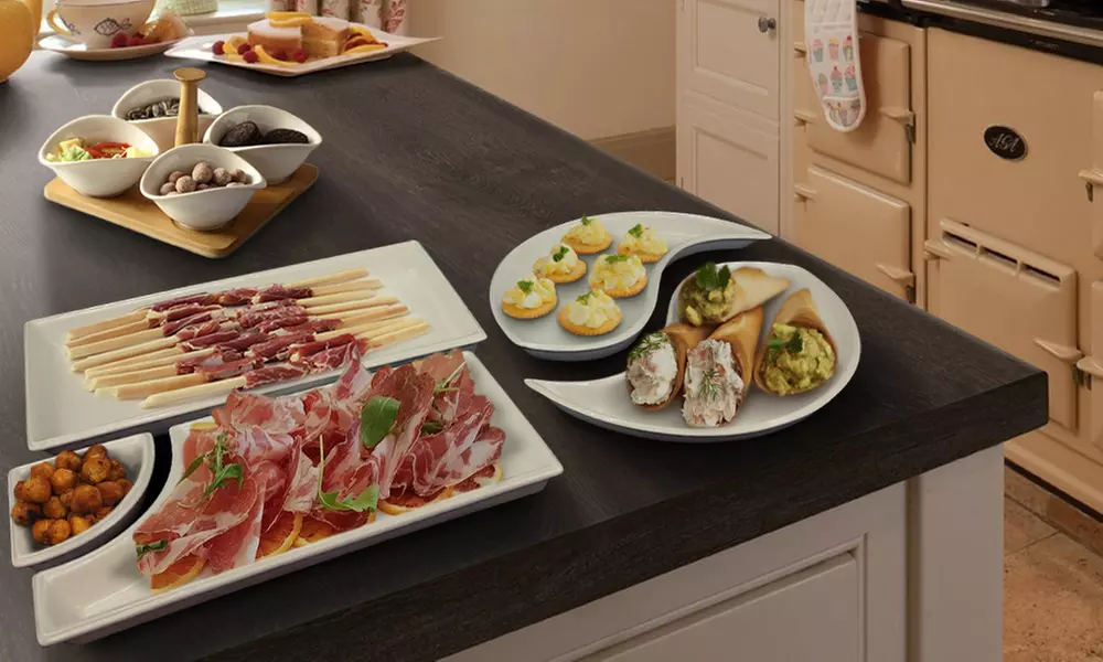 Ensemble de 5 plats en céramique Silvano - Primary Image