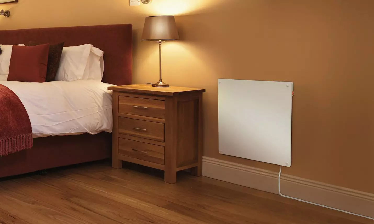 Eco Heater 400 Watt Panel Ceramic Convection Heater with Thermostat - Primary Image