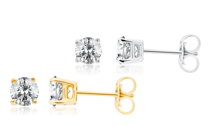 1/4 CTW Diamond Stud Earrings