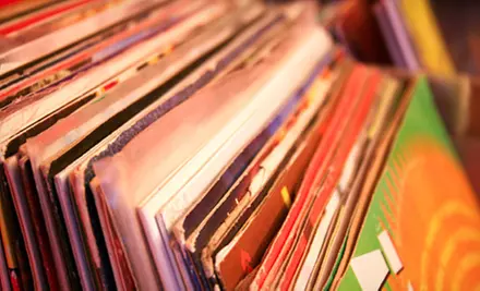 Three 7-Inch Vinyl Records or $25 for $50 Worth of DJ Equipment and Music at Rock and Soul - Primary Image