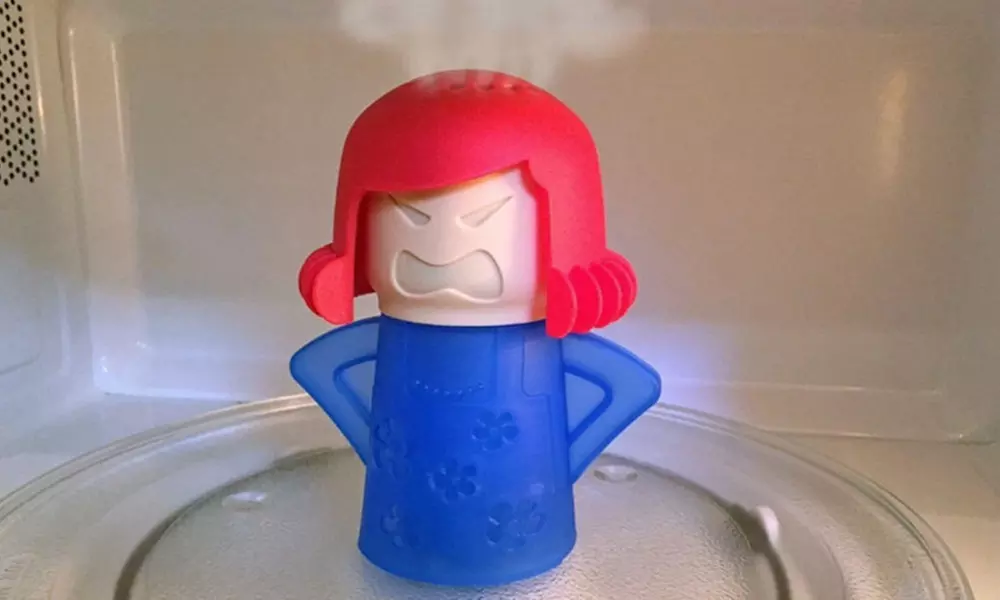 1, 2 ou 4 accessoires de nettoyage de micro-ondes "Angry mama" - Primary Image