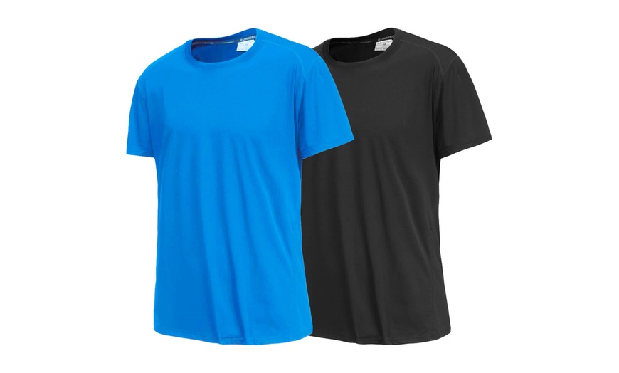 Image 5: Blu Apparel Men's Dry Fit Moisture Wicking Activewear T-Shirts