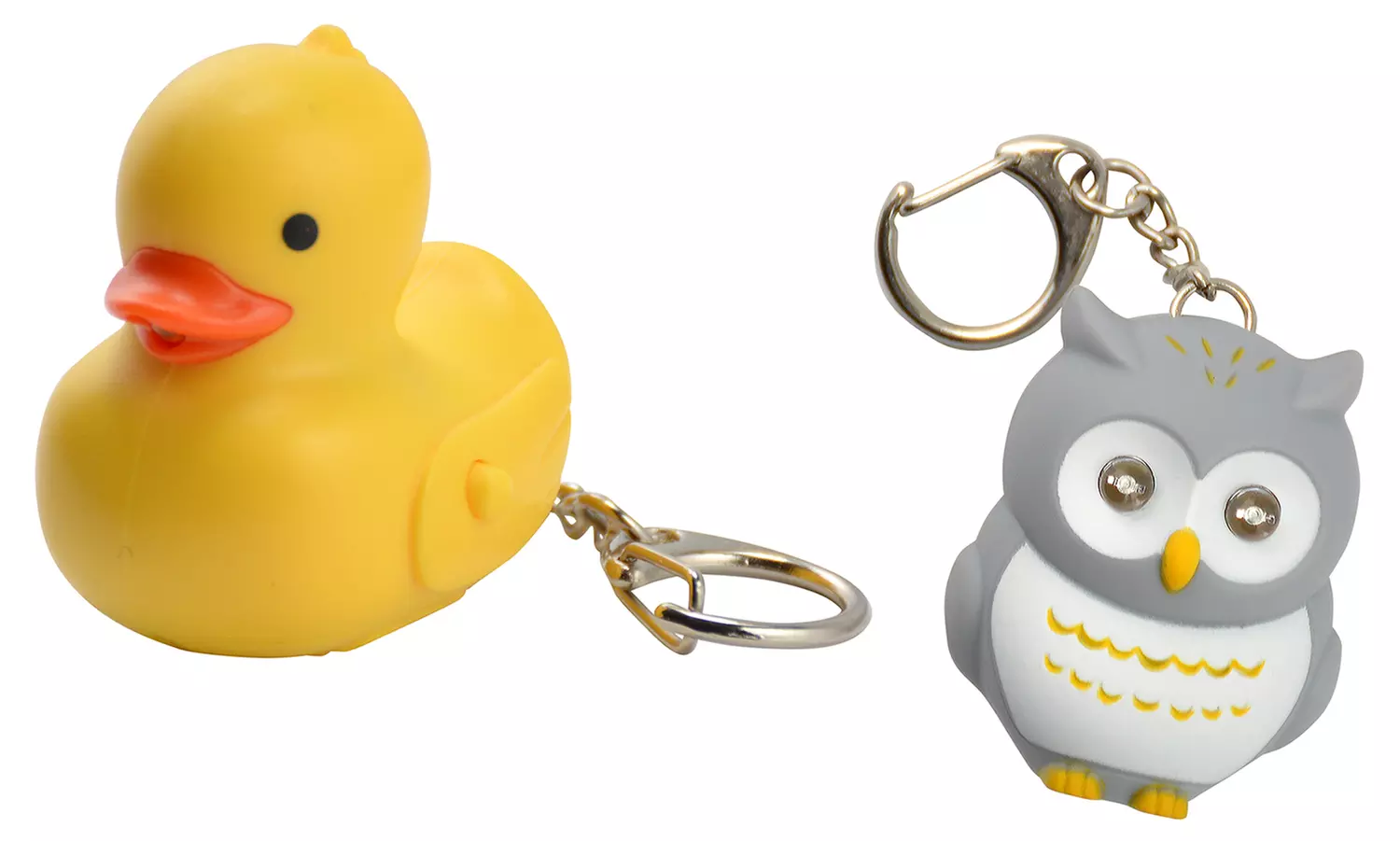Critter Keychains with Built-In LED Light and Animal Sounds - Primary Image