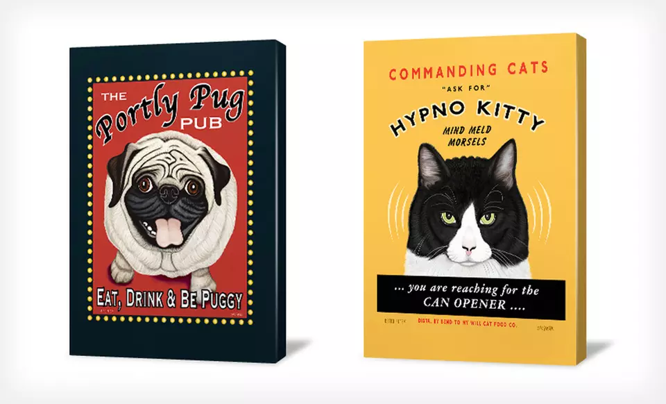 $39 for 16”x20” Retro Pet Art Gallery-Wrapped Canvas ($140 List Price). 25 Options Available. Free Shipping and Returns. - Second Medium