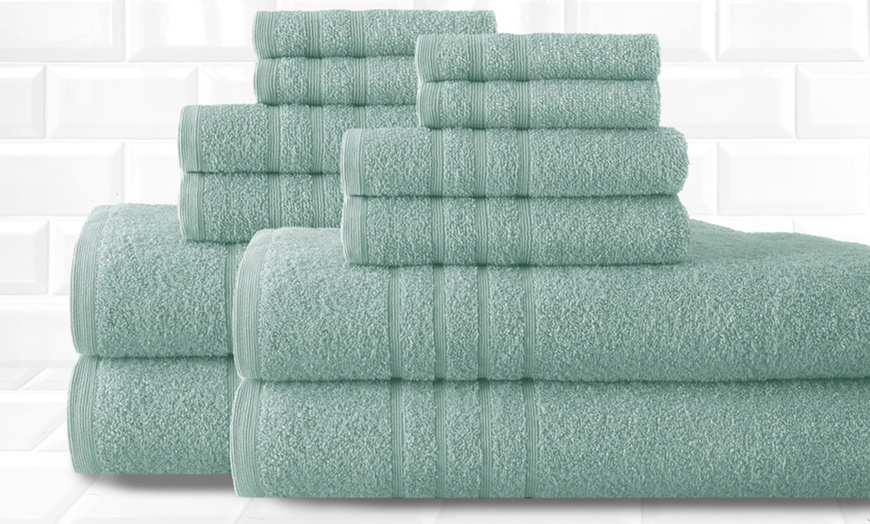 Egyptian-Cotton 600GSM Towel Set | Groupon Goods