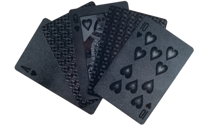 Devil Black Embossed Playing Cards | Groupon