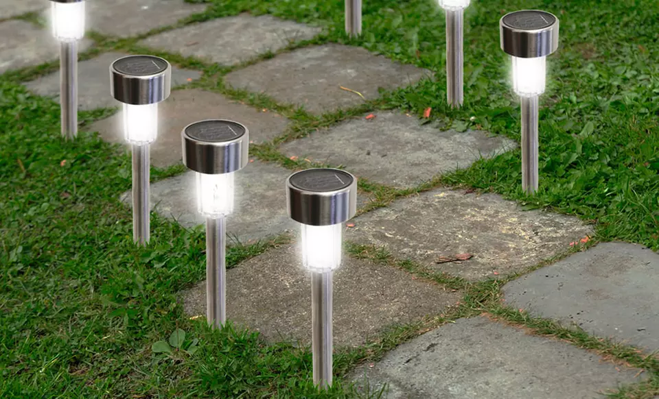 24-Pack of Solar Garden Path Lights - Primary Image