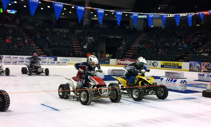 $10 for One Ticket to X-Treme International Ice Racing at MassMutual Center on March 28 or 29 ($28.70 Value) - Primary Image